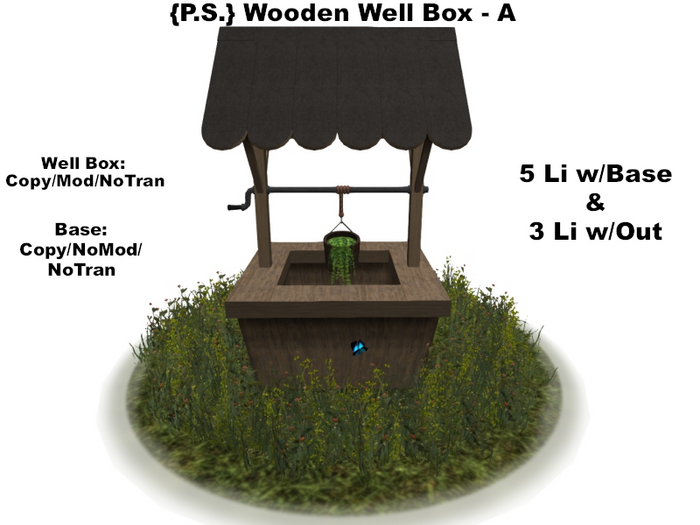 {P.S.} Wooden Well Box - A 