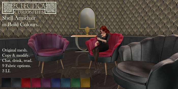 Eclectica- Shell Armchair in Bold Colours