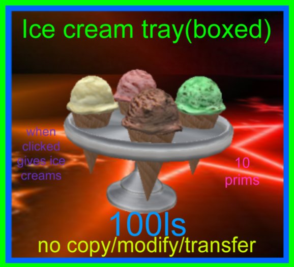Ice cream tray(boxed)