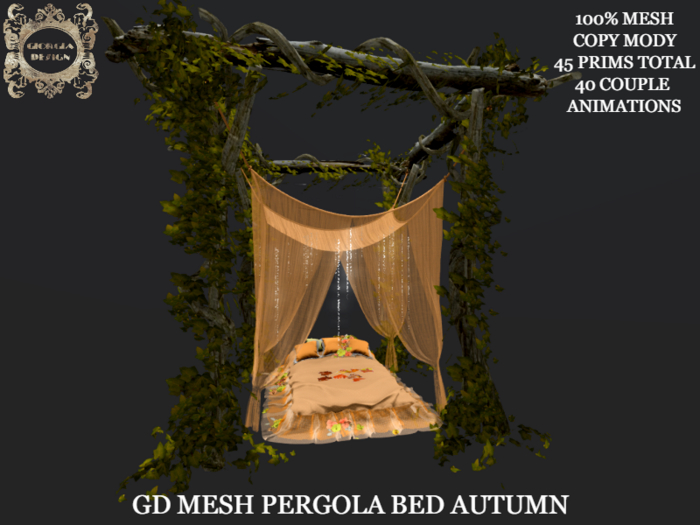 GD MESH PERGOLA BED AUTUMN