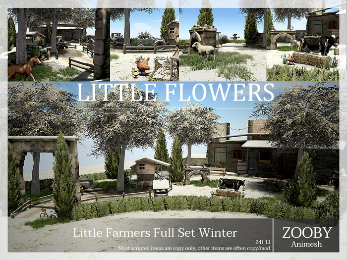 	LF ♥ Zooby Little Farmers Winter Set - Nursery Zooby Animesh