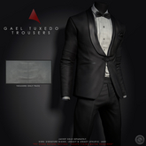 //Ascend// Gael Tuxedo Suit Trousers - Grey Med
