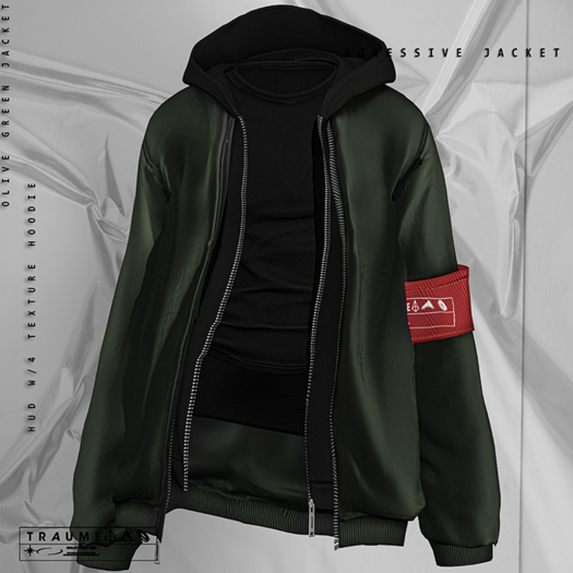 [Traume] Agressive Jacket OLIVE GREEN
