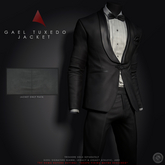 //Ascend// Gael Tuxedo Suit Jacket - Grey Dark