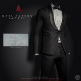 //Ascend// Gael Tuxedo Suit Jacket - Grey Light