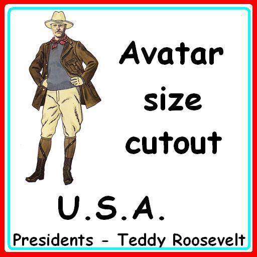 Theodore Roosevelt cutout