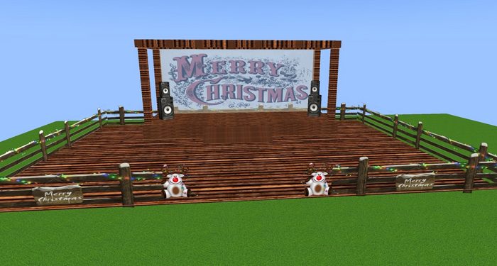 PALCO IN LEGNO  MERY  CHRISTMA