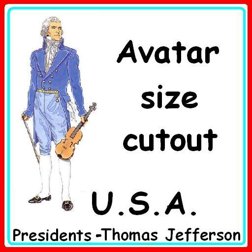Thomas Jefferson cutout
