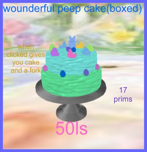 wounderful peep cake(boxed)
