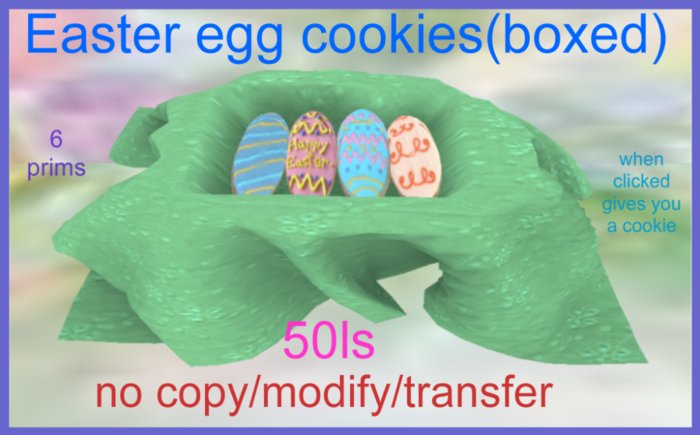 easter egg cookie basket(boxed)