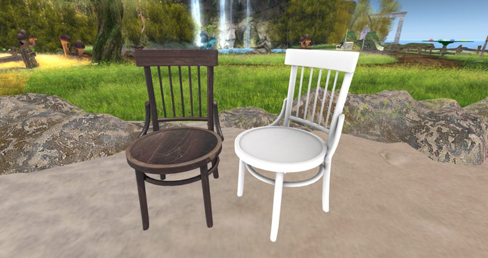 2 Simple Wood Chair