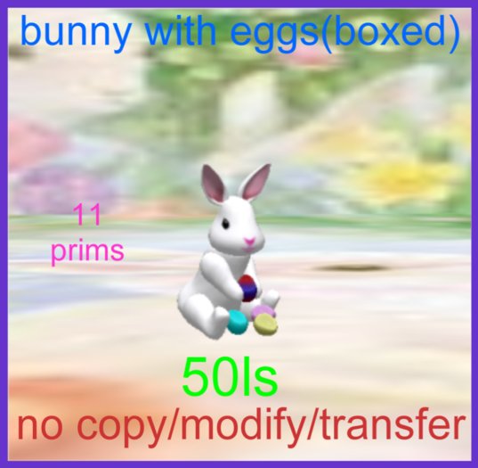bunny with eggs(boxed)
