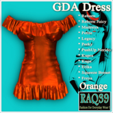 [R39] GDA Dress-Orange