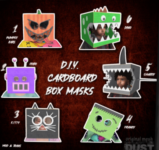 1 DUST: Cardboard Head - Pumpky RARE
