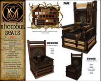 "Moon_Sha" Rhombus Seat - Rhombus Chair - Dark <<COMMON>>