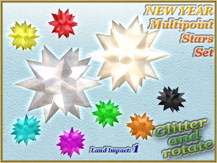 NEW YEAR - Multipoint Stars Set (1 LI) (Full perm)