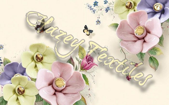 Hazey Textiles - 3D Flower Arrangement Texture