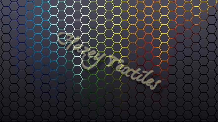 Hazey Textiles - Rainbow Honeycomb Texture