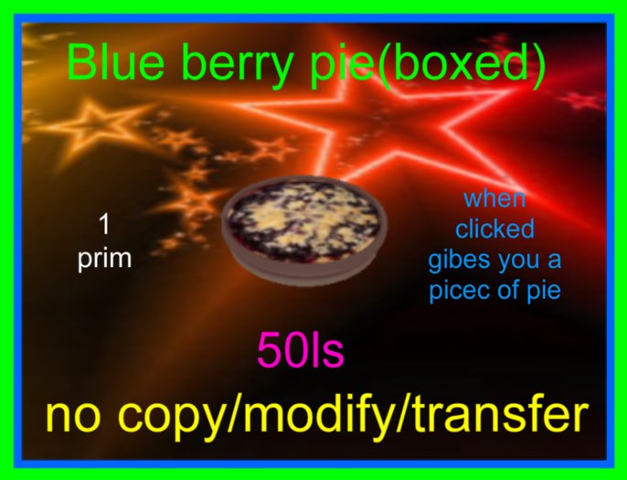 blue berry pie(boxed)