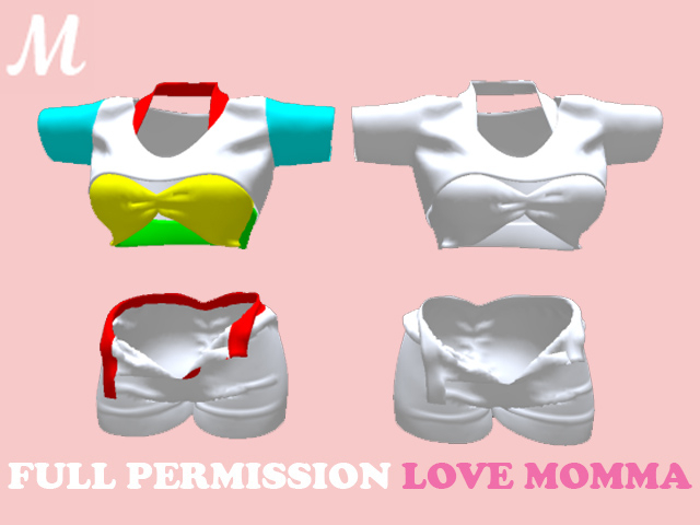 M053-OPEN SHORTS LOOSE TOP LOVE MOMMA