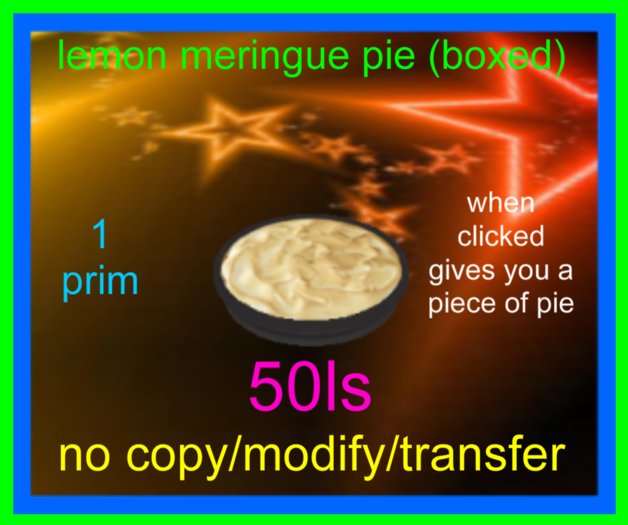 Lemon meringue pie(boxed)