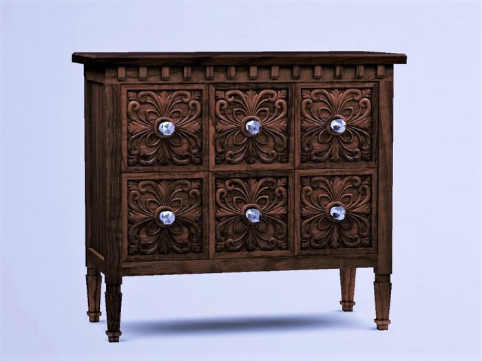 AF Fleur Sideboard (Mahogany) RARE