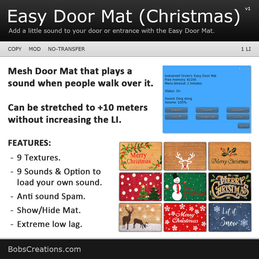 Easy Door Mat (Christmas) 