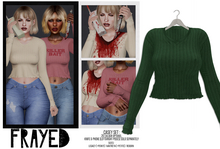 Frayed - Casey Sweater - Green