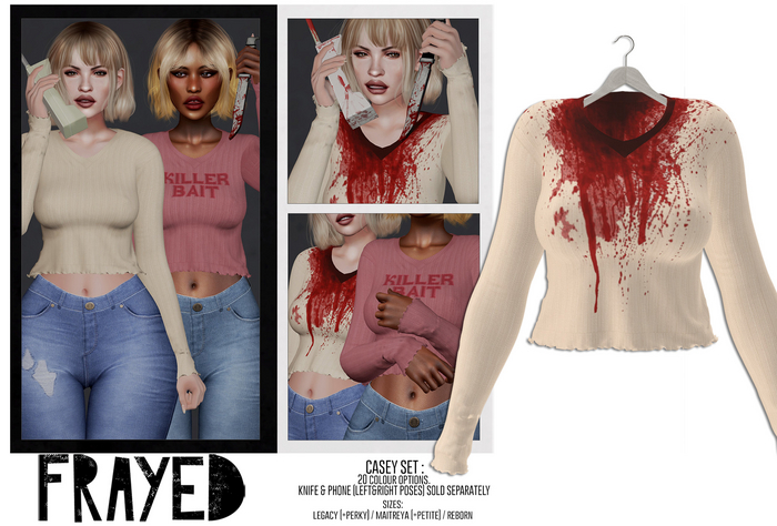 Frayed - Casey Sweater - Bloody