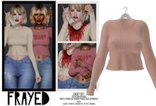 Frayed - Casey Sweater - Nude