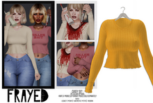 Frayed - Casey Sweater - Mustard