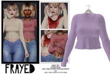 Frayed - Casey Sweater - Lilac