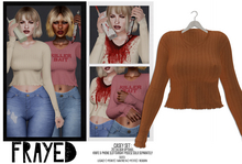 Frayed - Casey Sweater - Tan