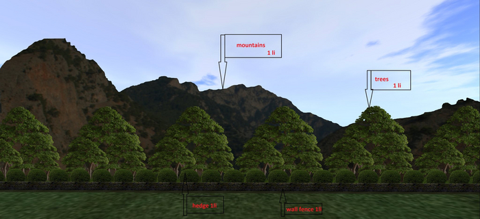 Privacy Screen Mountains