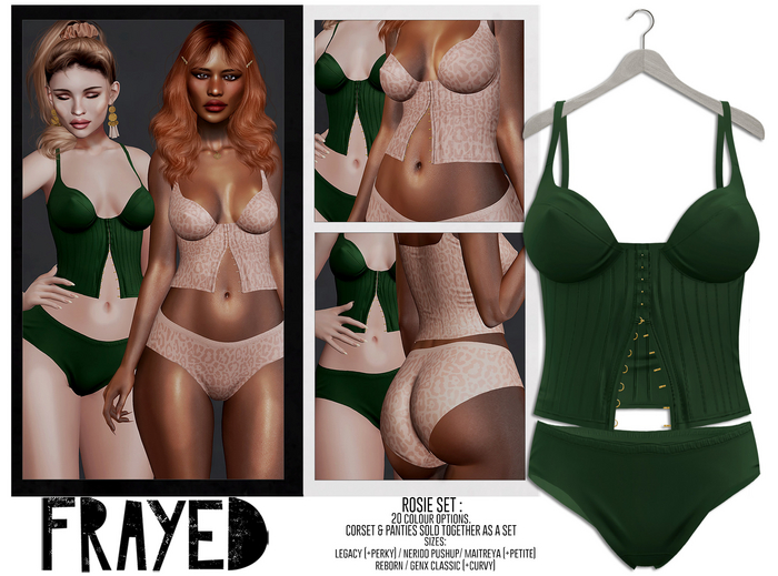 Frayed - Rosie Set - Green