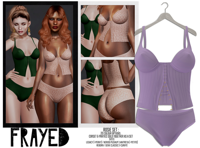 Frayed - Rosie Set - Lilac