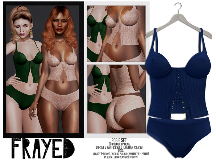 Frayed - Rosie Set - Blue