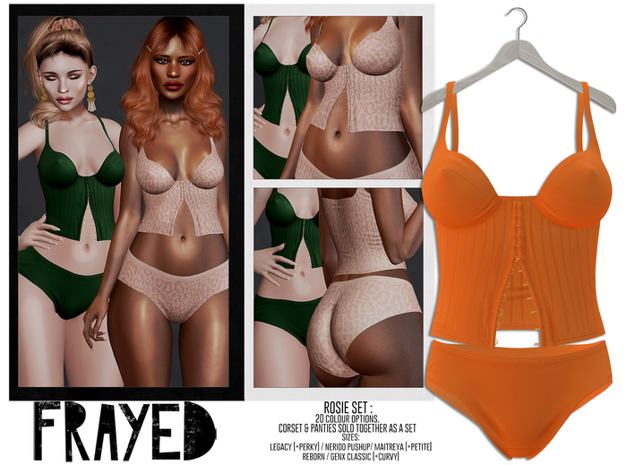 Frayed - Rosie Set - Orange