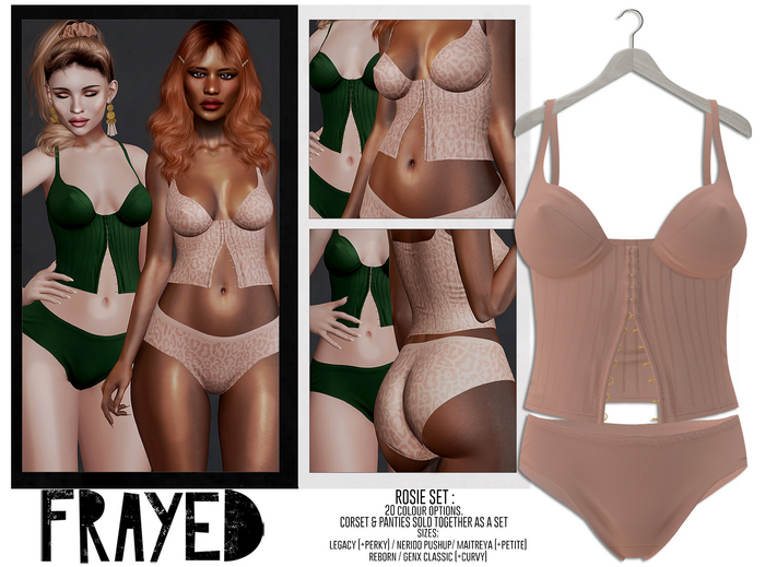 Frayed - Rosie Set - Nude