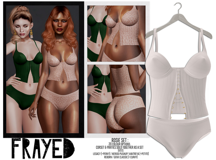 Frayed - Rosie Set - White