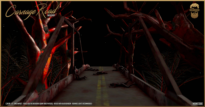 Carnage Road Backdrop - The Bearded Guy