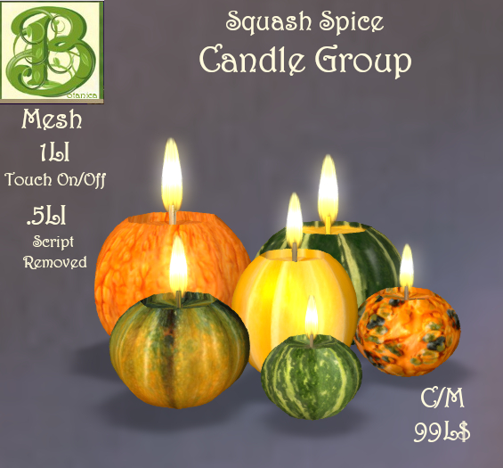 Squash Spice Candle Group, 1LI 