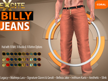 Excite Billy Jeans Coral