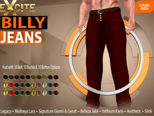 Excite Billy Jeans Dark Red