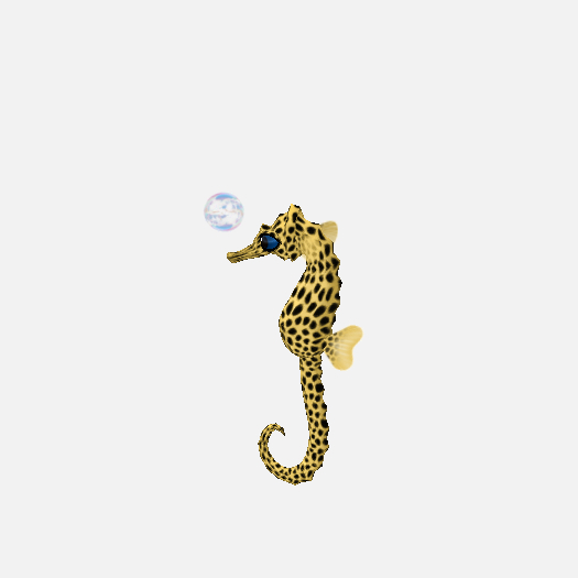 (7S) Common Fish: Dotty Yellow Seahorse