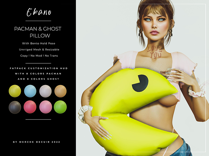 Ebano-Pacman & Ghost (BLACK)(Pacman)