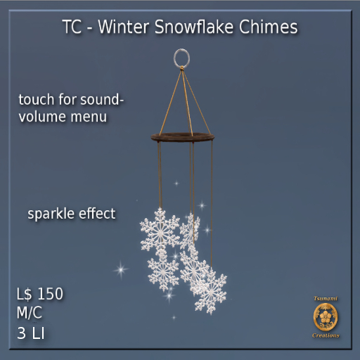 Winter Snowflake Chimes