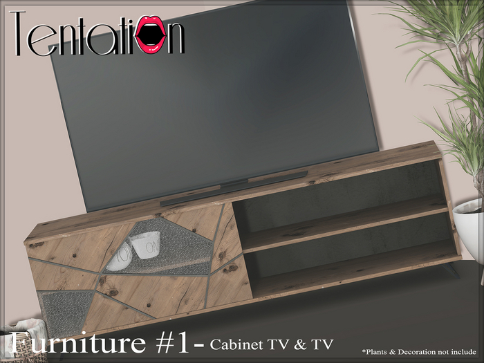 * TentatioN * Furniture #1 - Cabinet TV & TV (Unpacker)