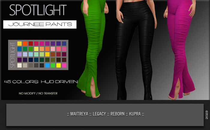 SPOTLIGHT - JOURNEE PANTS (DEMO Available In-World) 