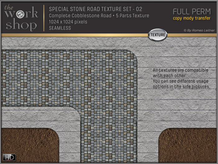 SPECIAL STONE ROAD TEXTURE SET-2